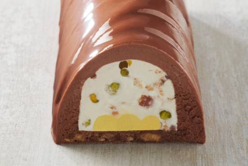 recette de buche nougat glace professionnelle