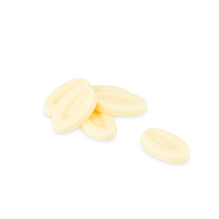 Tablette de chocolat blanc Ivoire 35% Pépites de Framboises, 120g