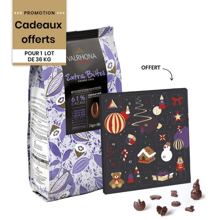 promotion chocolat noir extra bitter 61 36 kg par valrhona