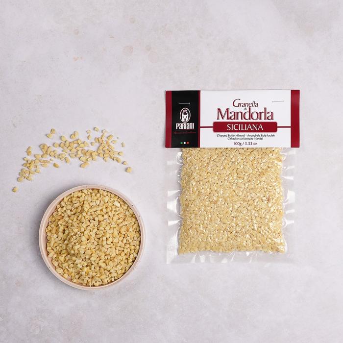 amandes pelees hachees grains par pariani