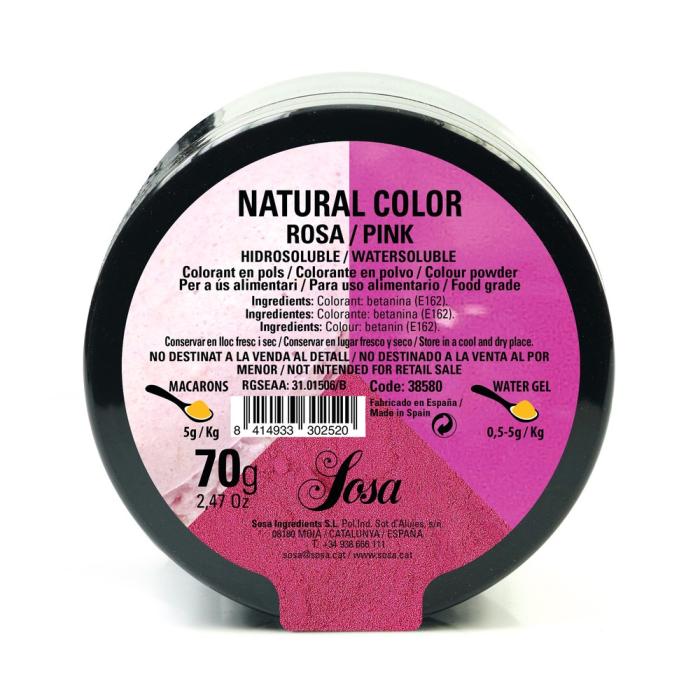 BColors - Poudre de colorant alimentaire naturel rose licorne - 1-2-Taste EU